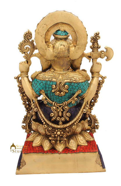 Brass South Indian Style Ganesha Idol For Home Mandir Decor 19" by vendor-unknown - Hindu Gods (View 6)