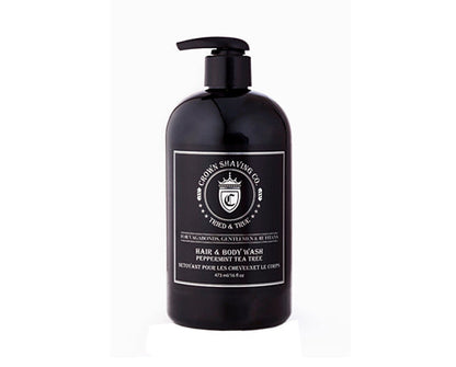 Crown Shaving Peppermint Tea Tree Hair & Body Wash 16oz by Crown Shaving - Body Wash