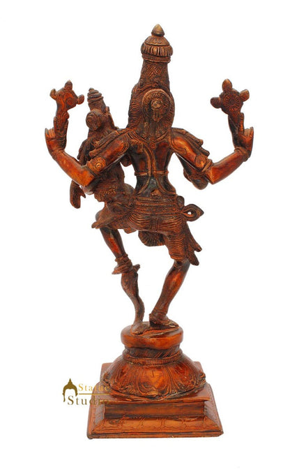 Brass Hindu god hand crafted lord Narsingh Antique statue idol 12" by vendor-unknown - Hindu Gods (View 4)