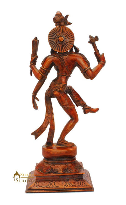 Brass Vintage Antique Shiva Idol form Ardhanareshwara 13 Inch by vendor-unknown - Hindu Gods (View 4)