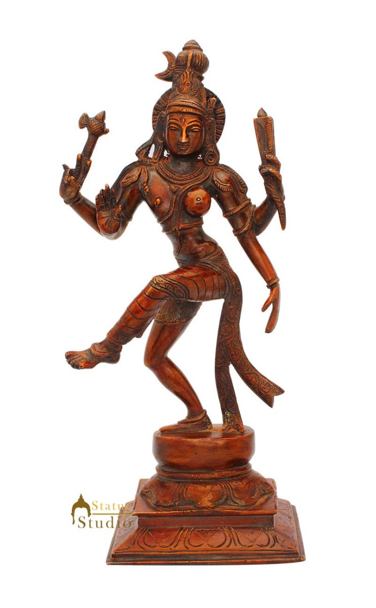 Brass Vintage Antique Shiva Idol form Ardhanareshwara 13 Inch