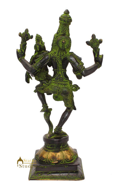 Brass Hindu god hand crafted lord Narsingh Antique statue idol 13" by vendor-unknown - Hindu Gods (View 4)