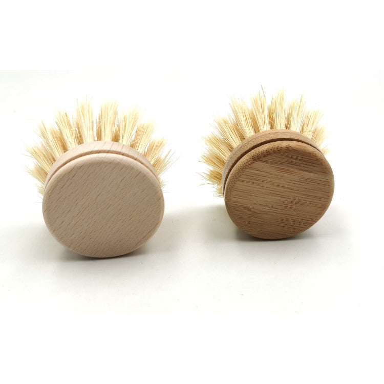 Japanese-Style Sisal Pot Brush – Natural Beech Wood Handle - Image 3