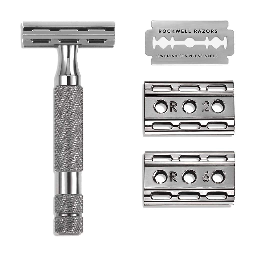 Rockwell 6C Adjustable DE Safety Razor - Gunmetal (6 Settings)