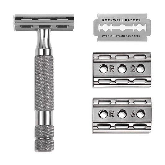 Rockwell 6C Adjustable DE Safety Razor - Gunmetal (6 Settings)