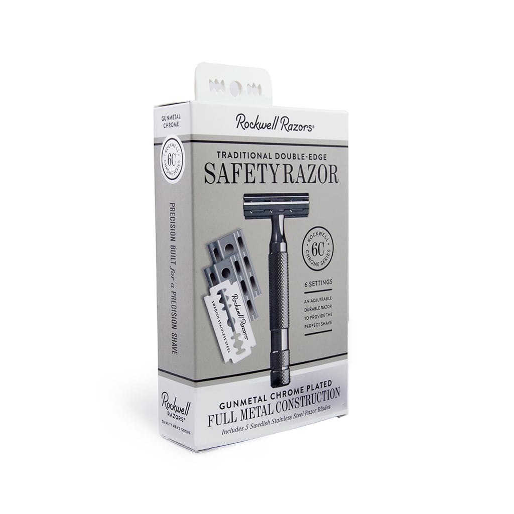 Rockwell 6C Adjustable DE Safety Razor - Gunmetal (6 Settings) - Image 3