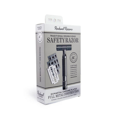 Rockwell 6C Adjustable Safety Razor - Gunmetal Chrome (Beginner Friendly) by Rockwell - Double Edge Safety Razors (View 3)