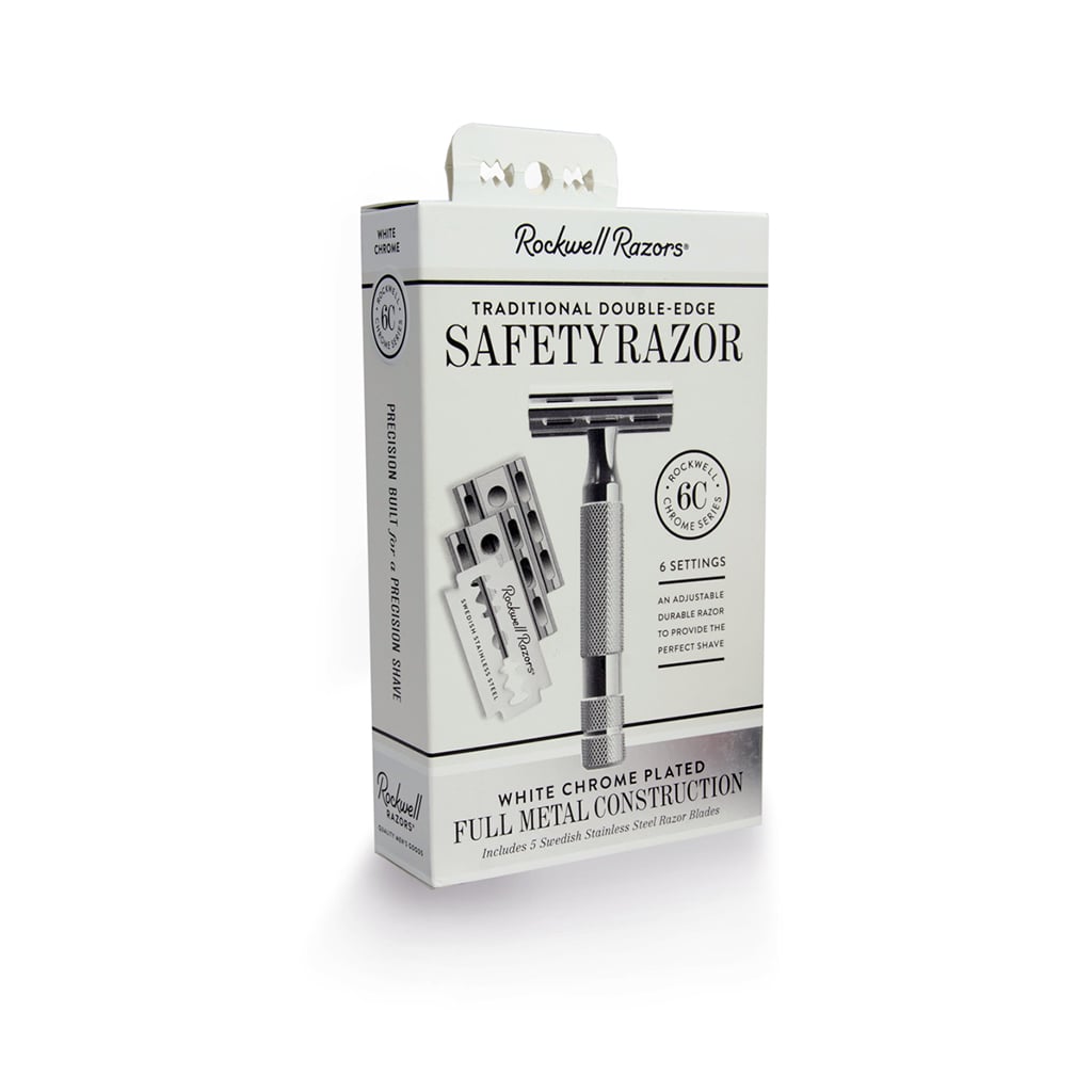 Rockwell 6C Adjustable Safety Razor - White Chrome (Beginner Friendly) - Image 2