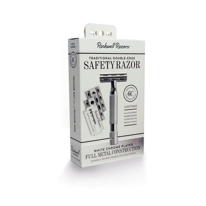 Rockwell 6C Adjustable Safety Razor - White Chrome (Beginner Friendly) by Rockwell - Double Edge Safety Razors (View 2)