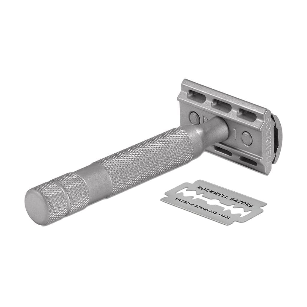 Rockwell 6S Stainless Steel Adjustable DE Safety Razor - Matte Stainless (6 Settings) - Image 5
