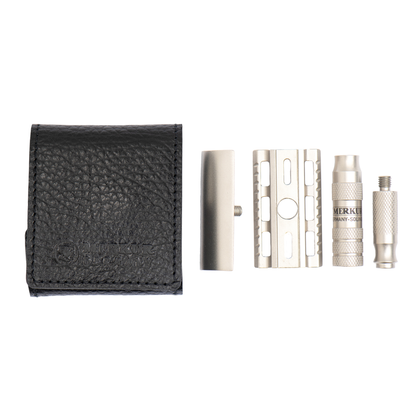 MERKUR Safety Razor 933 INOX Travel Razor & Case by Merkur - Safety Razor (View 4)