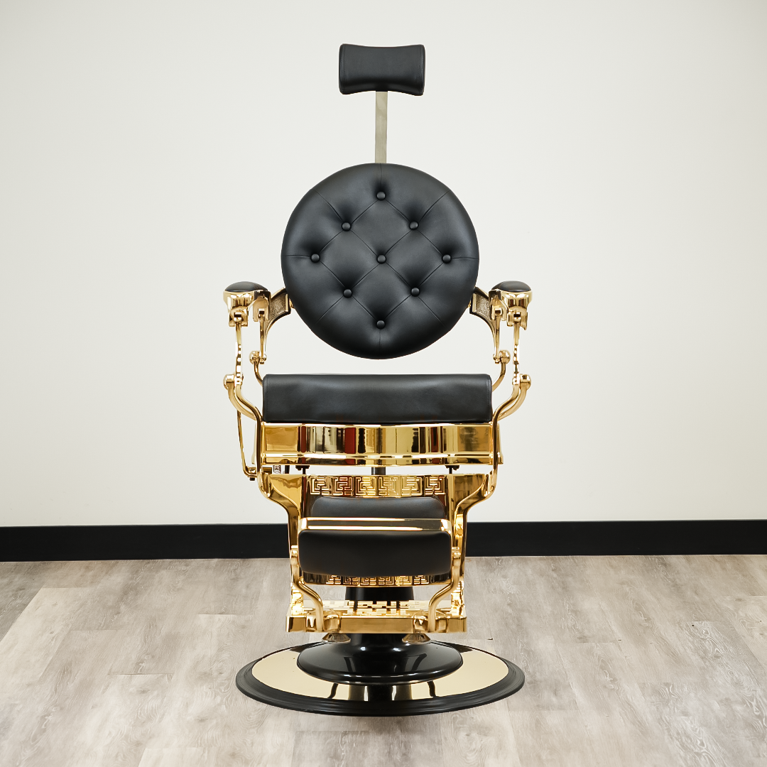 Luxor Barber Chair Gold by LEVANT BARBER EQUIPMENT - Sustainable Living (View 6)