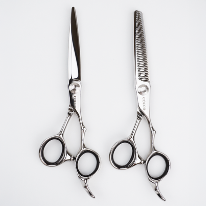 Cocco Super Cobalt 6" Shears w/ Case-Right Handed + Thinning Shears by Cocco - Sustainable Living