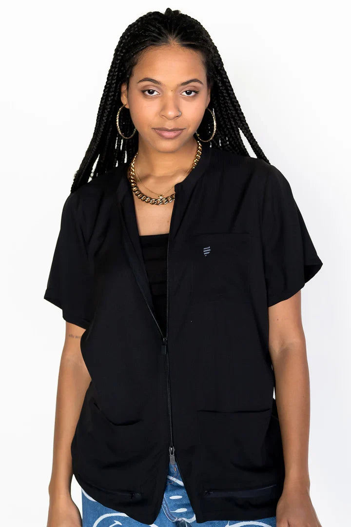 Barber Strong The Womens Barber Jacket - Black by Barber Strong - Sustainable Living (View 5)