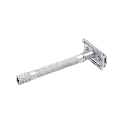 Merkur 3-Piece DE Safety Razor, Closed Comb, Knurled Extra Long Handle, Matte Chrome by Merkur - Double Edge Safety Razors (View 6)
