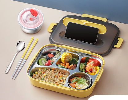 304 Stainless Steel Lunch Box, Fresh-keeping Box With Soup Cup, Insulated Lunch Box – Image 5
