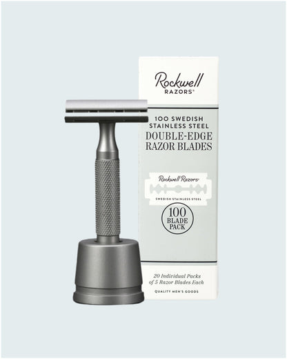 The Rockwell 6S 2-Year Shave Kit | Stainless Steel Razor & Blade Supply by Rockwell Razors - Sustainable Living