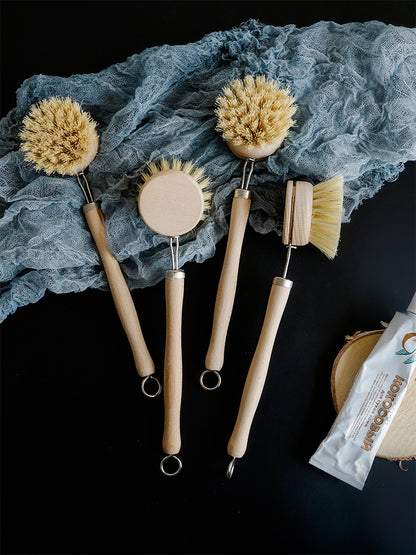 Eco-Friendly Beech Wood Handle Pot Brush with Durable Steel & Plastic Bristles by SAMA Homes - 0 (View 2)