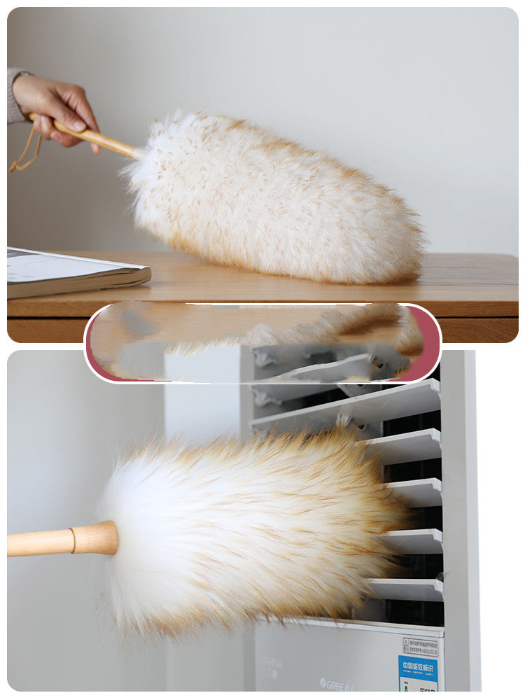 Premium Round Feather Dust Duster – Reusable & Gentle Cleaning for Living Spaces