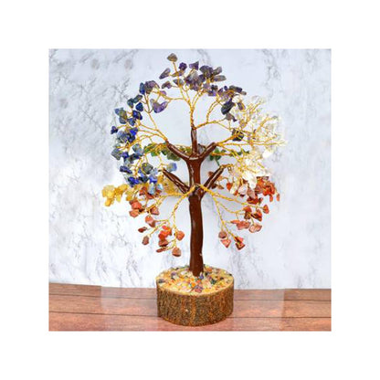 Natural Crystal 7 Chakra Tree by SAMAHealing - Crystal Trees