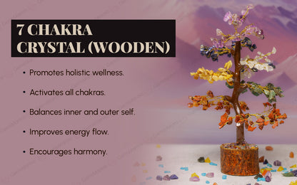 Wooden Seven Chakra Crystal Tree by SAMAHealing - Sustainable Living (View 3)