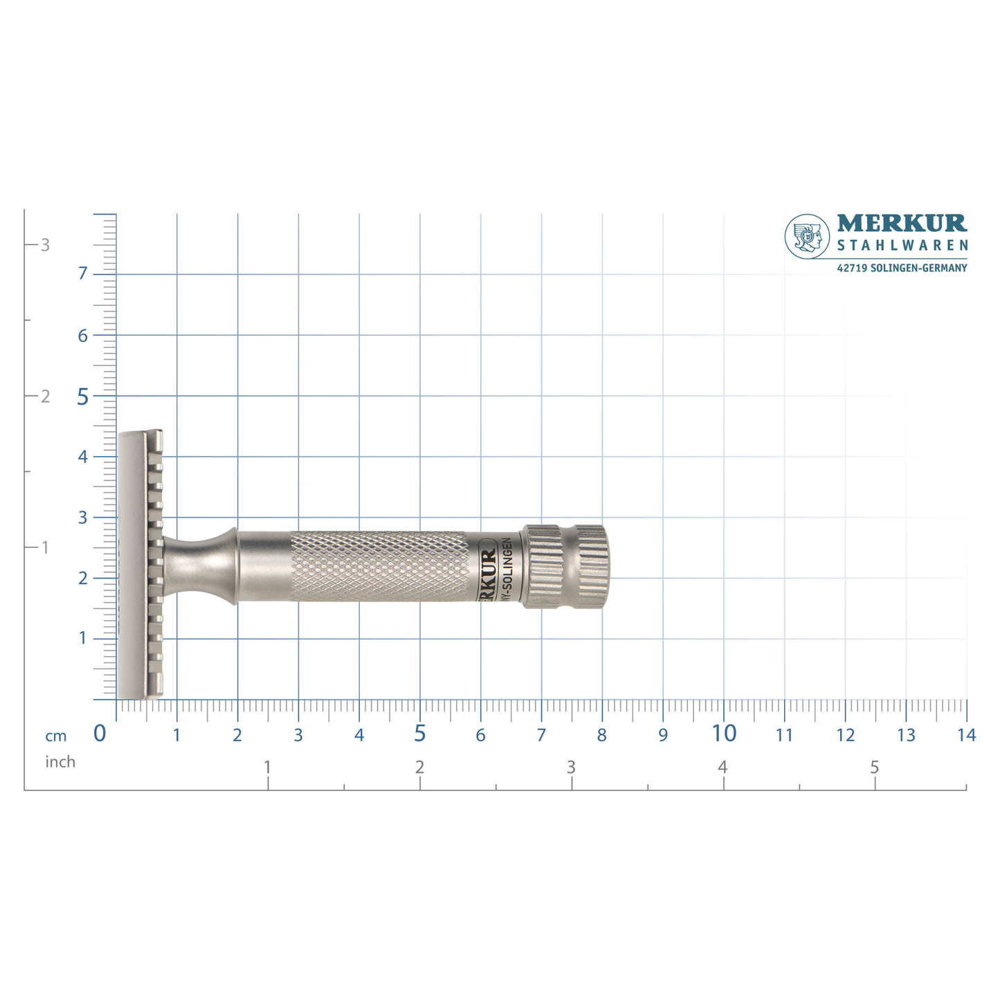 MERKUR Safety Razor 11 INOX Edition 1896 In Satin Stainless Steel