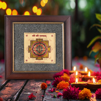 2D Yantra - Frame of Four - Shree Sampoorna Laxmi Ganesh Yantra - Pyrite Dust frame by SAMAHealing - Yantra (View 12)