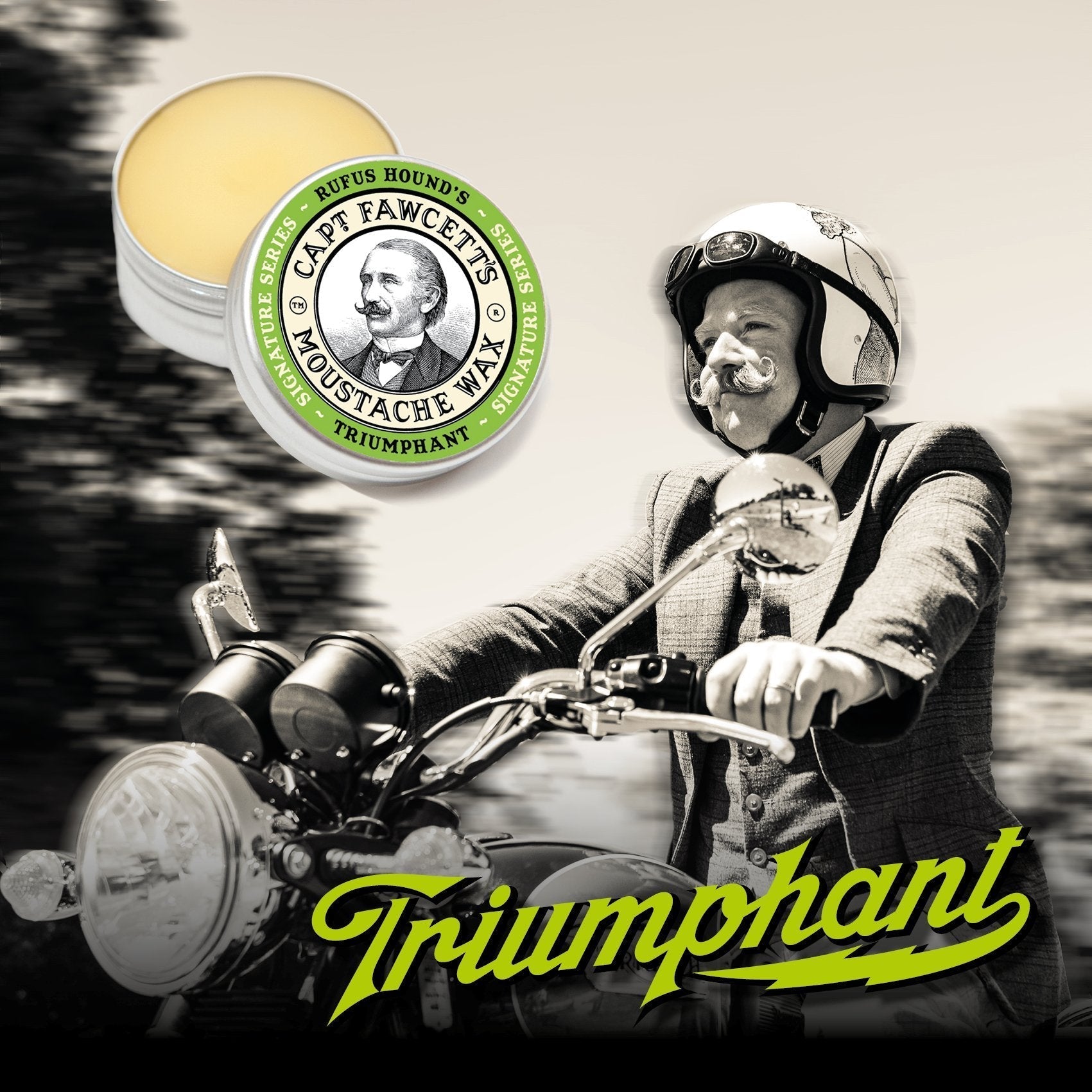 Captain Fawcett's Wax & Moustache Comb Gift Set(Triumphant) - Image 2