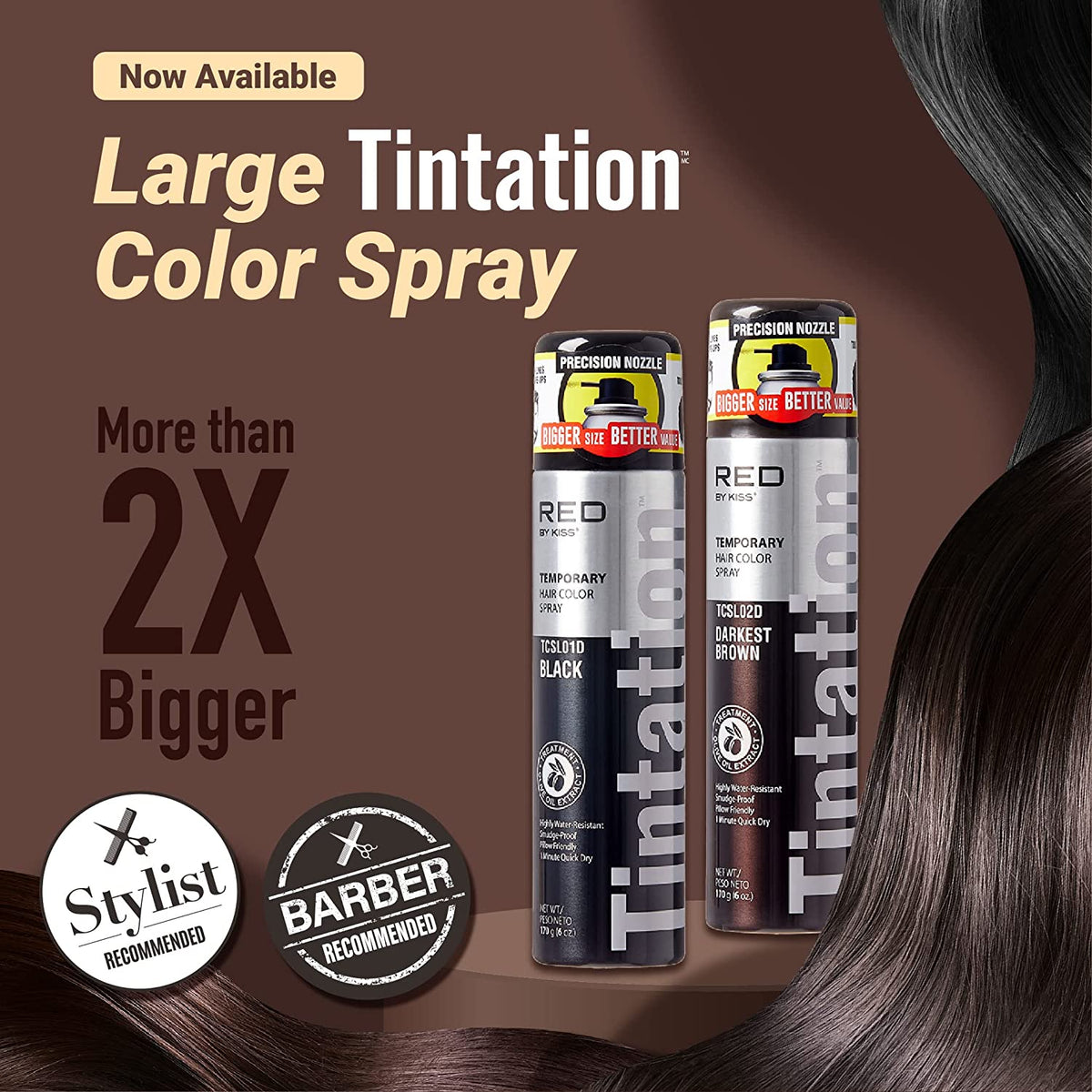 Kiss Root Cover Up Concealer Tintation Colour Spray 6oz. by KISS - Sustainable Living (View 2)