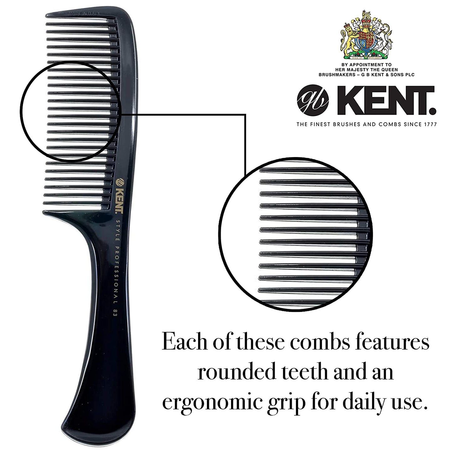 Kent 220MM HANDLED RAKE COMB
