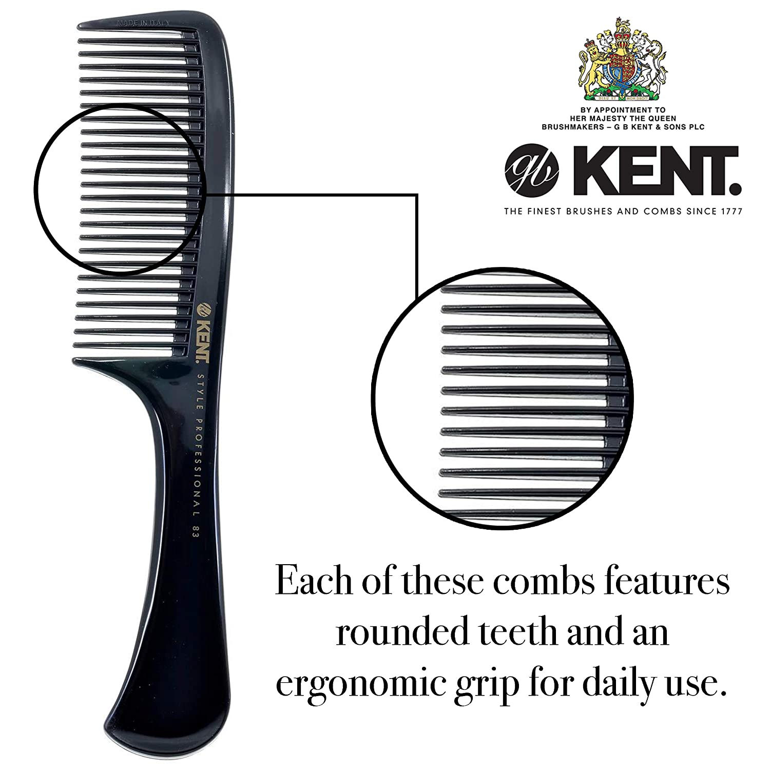 Kent 220MM HANDLED RAKE COMB - Image 3