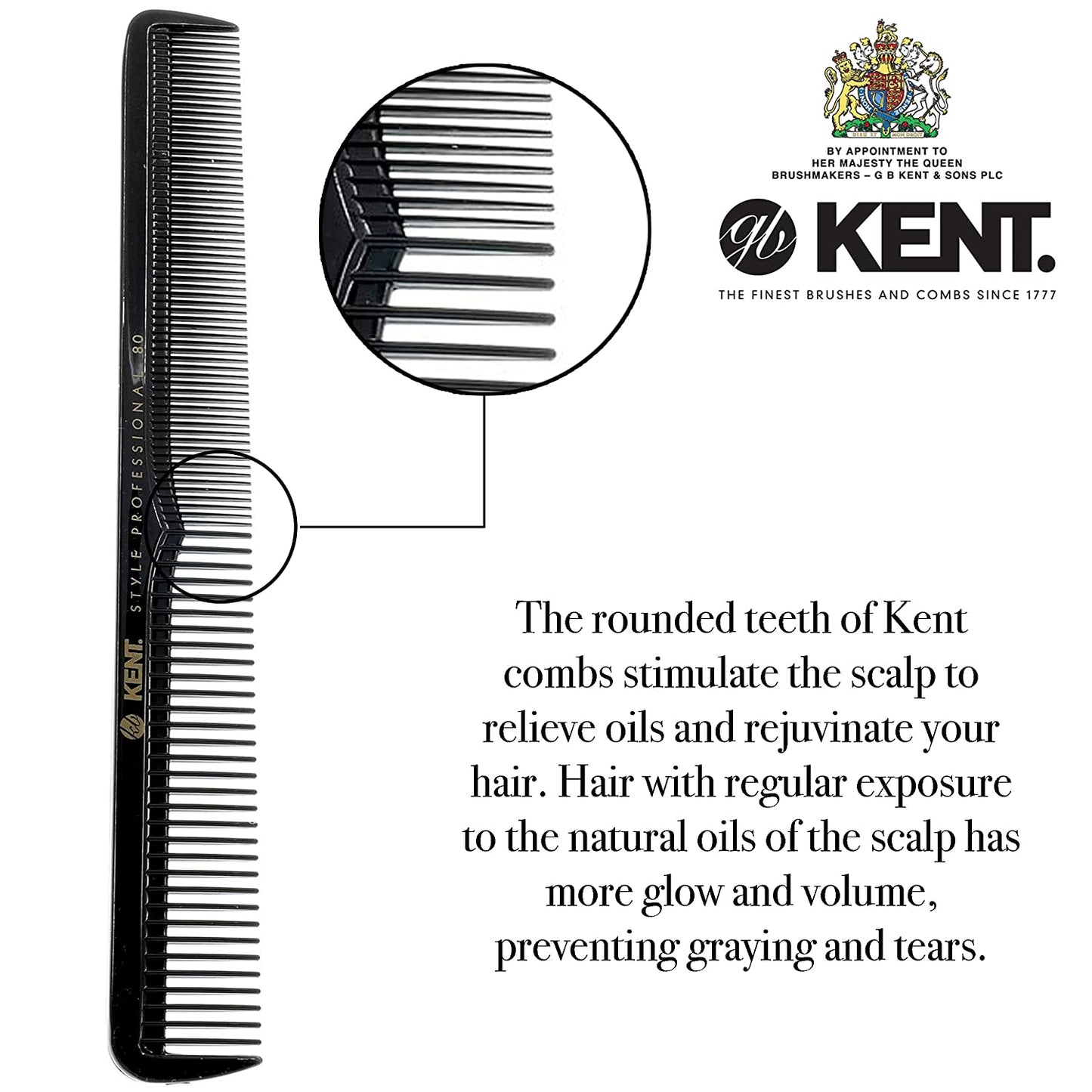 Kent 184MM CUTTING COMB DEEP TEETH