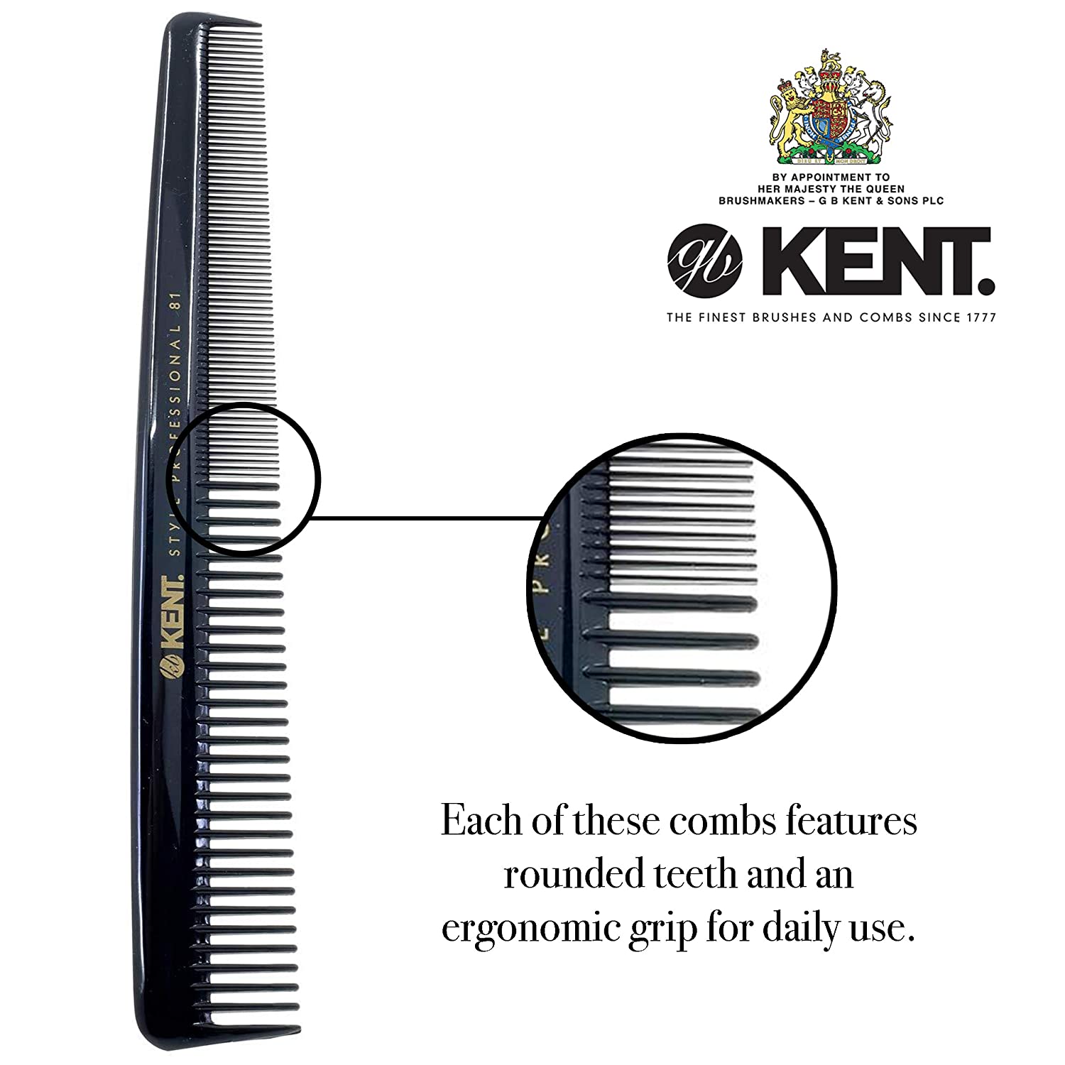 Kent 184MM CUTTING COMB SHALLOW TT - Image 3