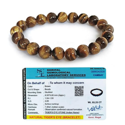 Energised Original Tiger Eye Bracelet Healing Energy by SAMAHealing - simple (View 2)