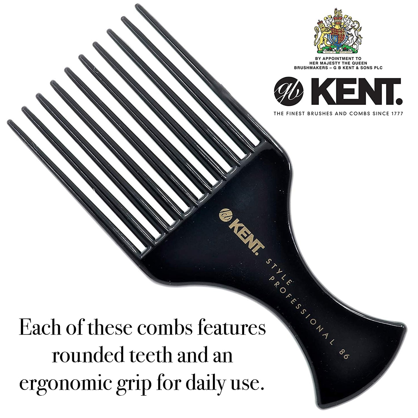 Kent 10 PRONGED AFRO COMB
