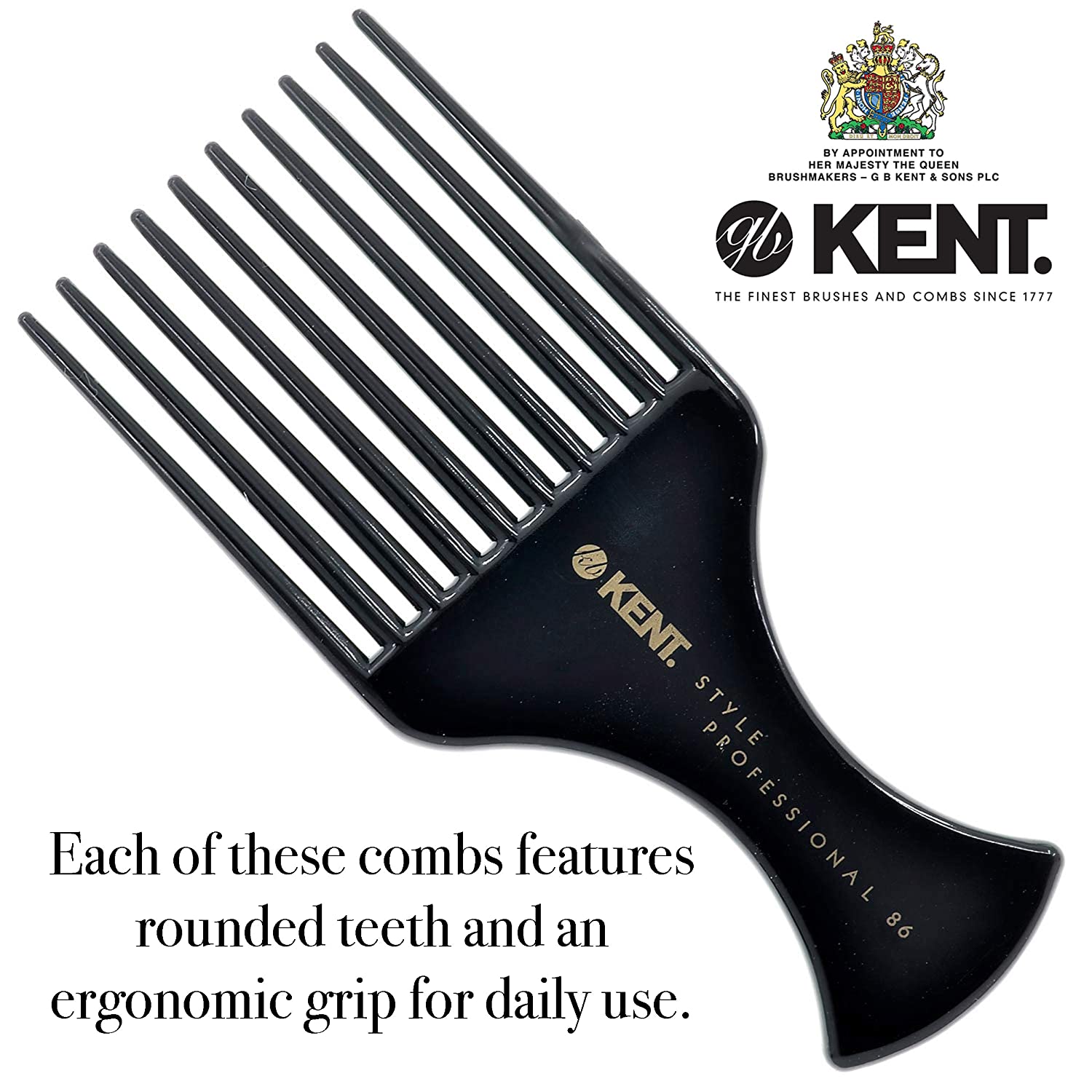 Kent 10 PRONGED AFRO COMB - Image 3