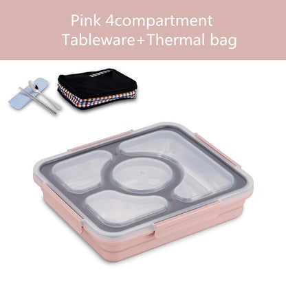 304 Stainless Steel Insulated lunch Box Student Lunch Box With Lid – Image 21