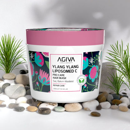 Agiva Ylang Ylang Lıpozom C Pro Care Hair Mask 300ML by Agiva - Sustainable Living (View 3)