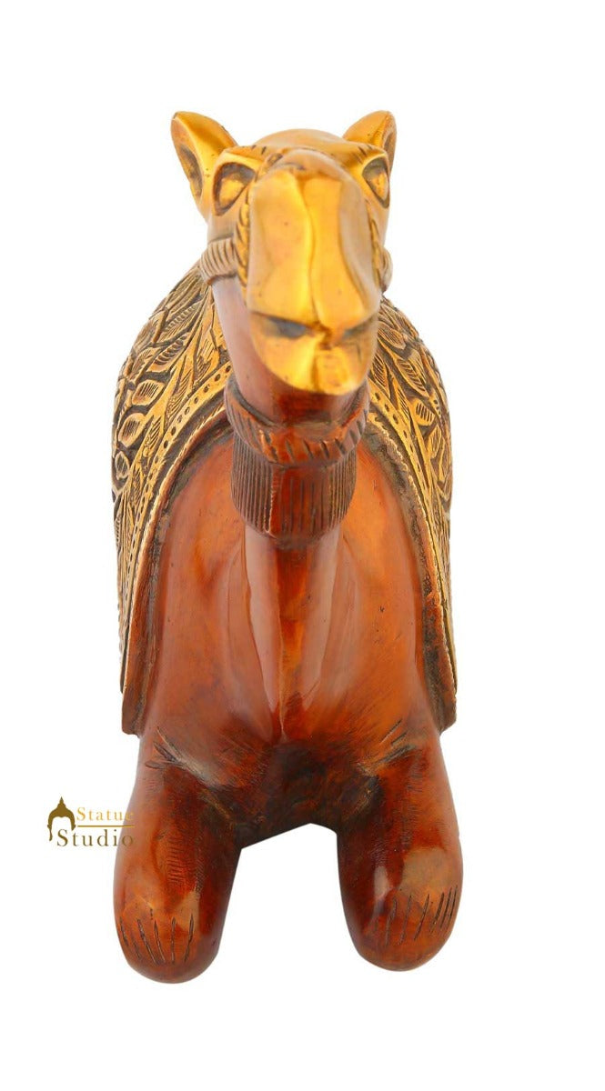 Brass Sitting Camel statue Showpiece decorative figurine sculpture 9" - Image 4