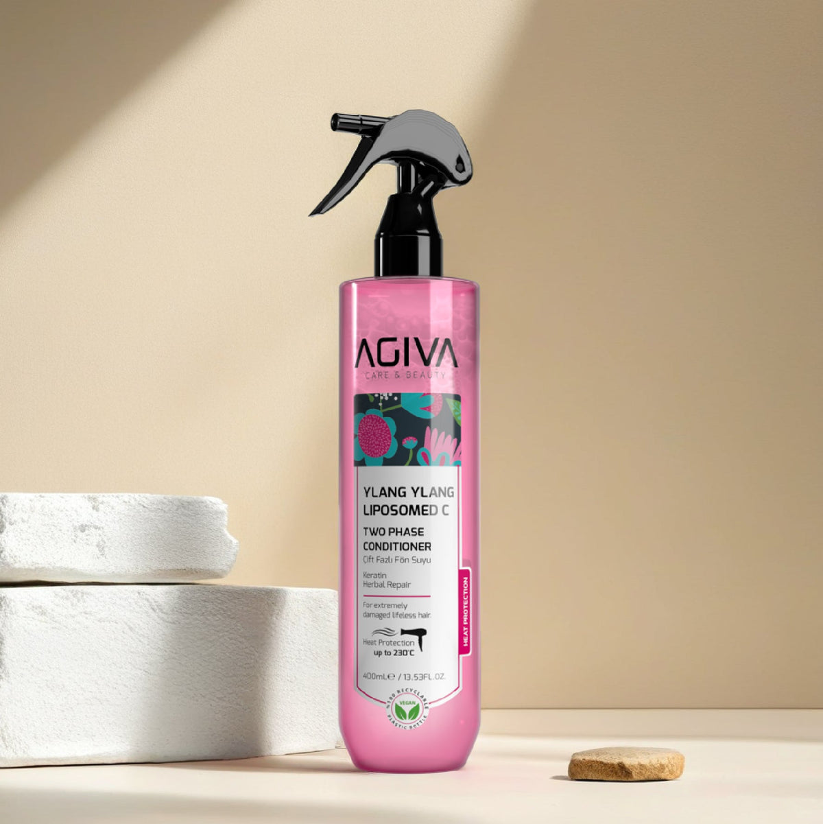 Agiva Ylang Ylang Lıpozom C Pro Care Two Phase Conditioner 400ML by Agiva - Sustainable Living (View 3)
