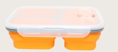 Outdoor Tableware Silicone Folding Lunch Box Portable Sealed Lunch – Image 4