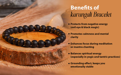 Karungali Mala + Karungali Bracelet Combo by SAMAHealing - Sustainable Living (View 3)