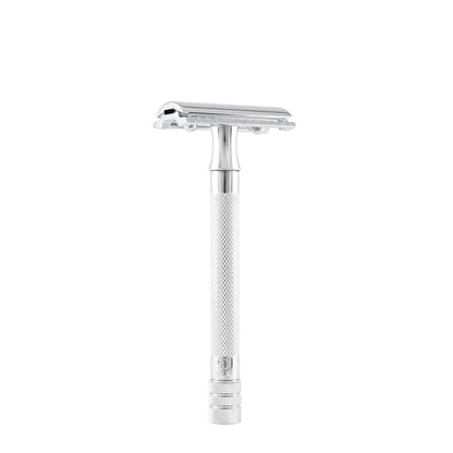 Merkur 23C 3-Piece DE Safety Razor, Closed Comb, Knurled Extra Long Handle, Chrome by Merkur - Double Edge Safety Razors (View 5)