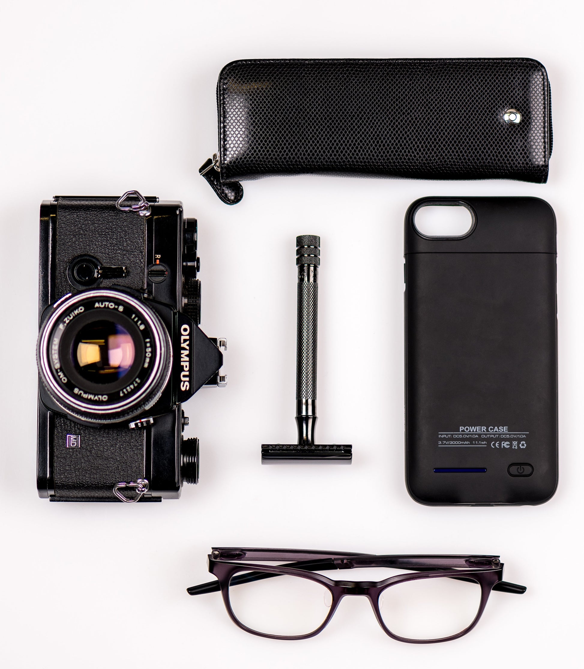 Merkur 23B 3-Piece DE Safety Razor, Closed Comb, Knurled Long Handle, Black - Image 4