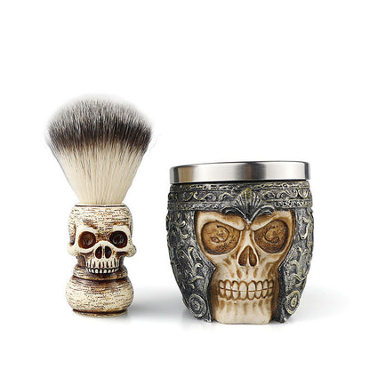 Premium Badger Hair Shaving Brush with Stainless Steel Bowl – Soft, Skin-Friendly & Durable Grip – Sama Homes