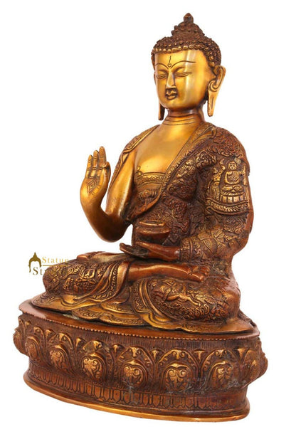 Blessing buddha sakyamuni statue medicine thai décor chinese buddhism 7" by vendor-unknown - Buddha (View 3)