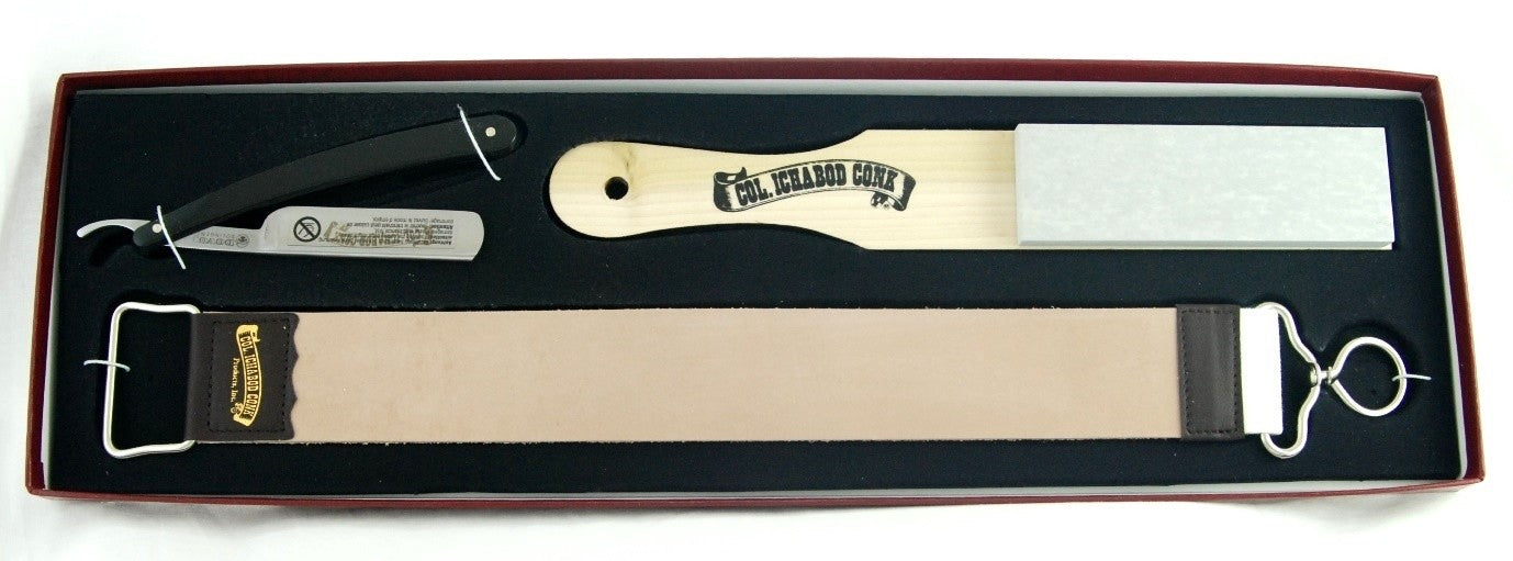 3 PC STRAIGHT RAZOR SET #231B by Col Conk - Straight Razor