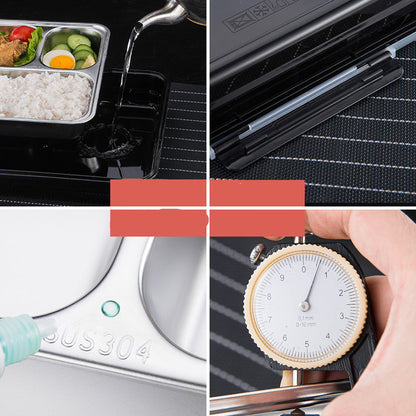 304 Stainless Steel Insulated lunch Box Student Lunch Box With Lid – Image 3
