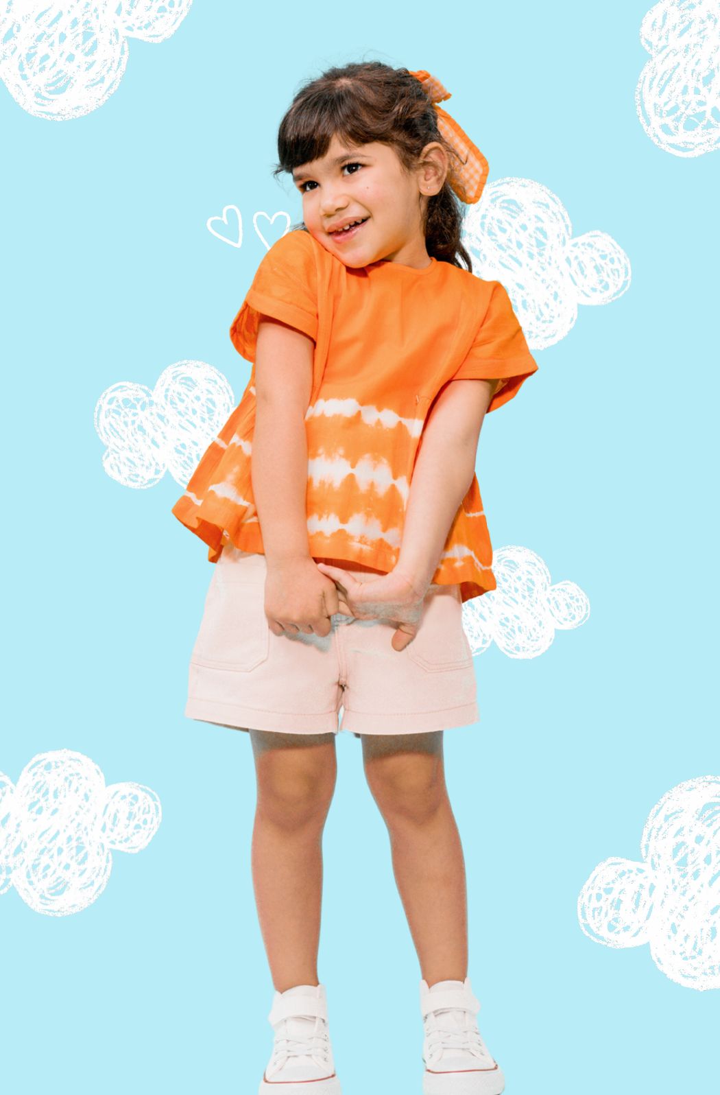 Breezy Lines Top - Orange - Image 6