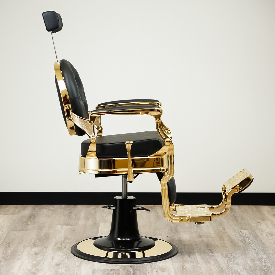 Luxor Barber Chair Gold by LEVANT BARBER EQUIPMENT - Sustainable Living (View 9)